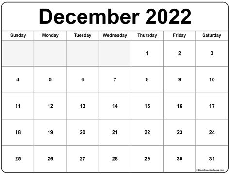december  printable calendar printable calendar