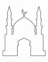Moschee Ramadan Eid Malvorlage Coole Islamic Hoffman Etta sketch template
