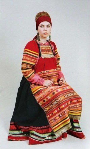 casual costume of a married woman from vereysk region