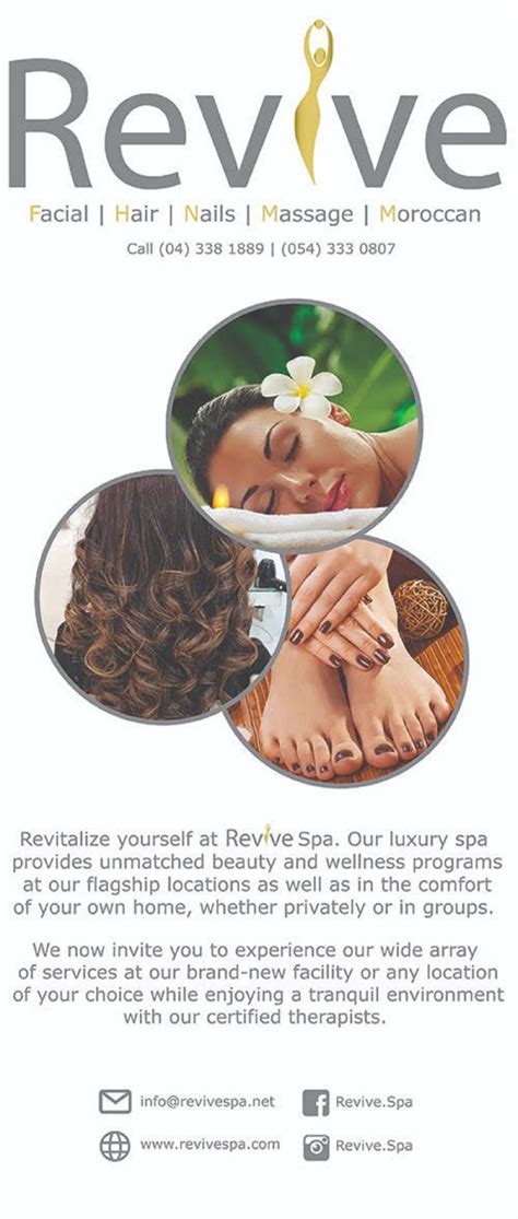 revive spa dubai contact number contact details email address