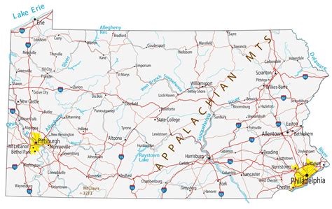 view map  pennsylvania cities  towns pictures sumisinsilverlake