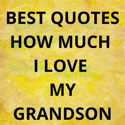Best Quotes How Much I Love My Grandson