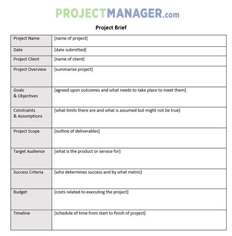 project  template projectmanagercom