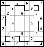 logic puzzles irregular sudoku