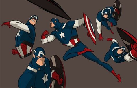 Fashion And Action Avengers And Animated Captain America