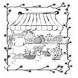 Coloring Pages Kids Greengrocer Children Category sketch template