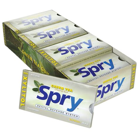spry green tea gum blister pack xlear  packs gum walmartcom walmartcom