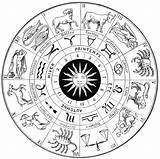 Coloring Zodiac Astrology Pages Therapy Stress Anti Life Color sketch template