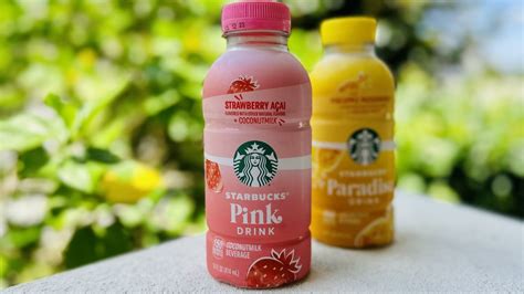 starbucks bottled pink drink    compare