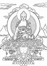 Shakyamuni Buda Religioso Desenho Artisticos Thangka sketch template