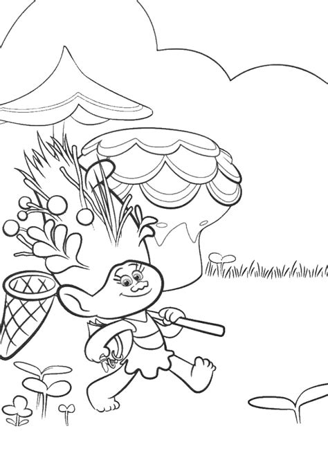 trolls holiday  coloring pages