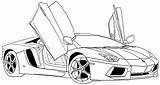 Car Sports Coloring Pages Printable Tuning Transportation Drawing sketch template