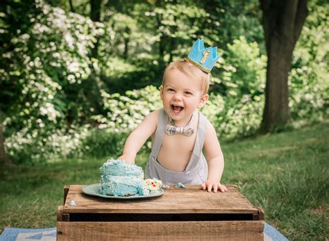 Nash ~ Outdoor First Birthday And Cake Smash One Big Happy Photo