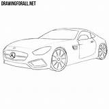 Mercedes Amg Draw Gt Benz Drawingforall sketch template