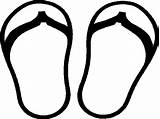 Flip Flop Coloring Pages Flops Clipart Cliparts Decal Clip Clipartmag Clipartbest Computer Designs Use sketch template