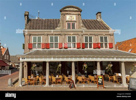 historic building called de waegh   english weighing house   city  monnickendam