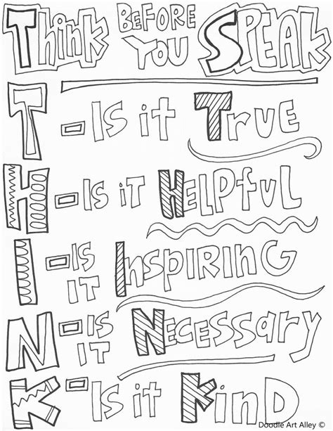 pin  carrie propes  color   happy quote coloring pages
