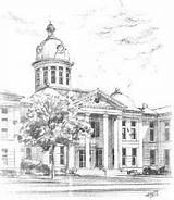 Courthouses sketch template