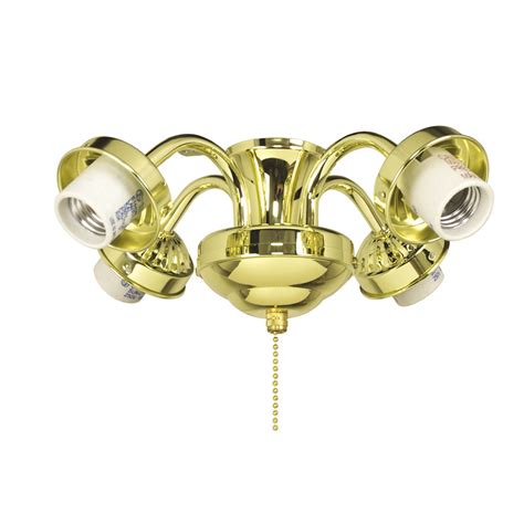 42in The Beacon Hill Hunter Bright Brass Ceiling Fan With