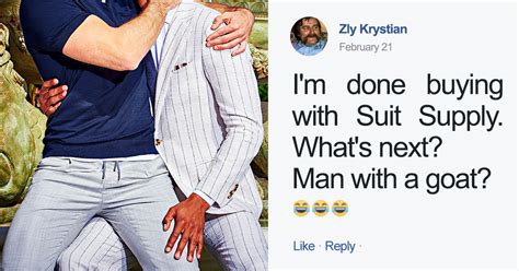 same sex ads just lost this suit company 10 000 instagram followers and here are the pics that
