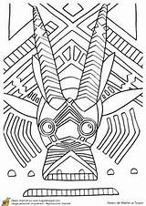 Masque Africain Afrique Antilope Africaine Indienne Imprimer sketch template
