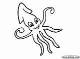 Squid Giant Pages Colouring Coloring Show sketch template
