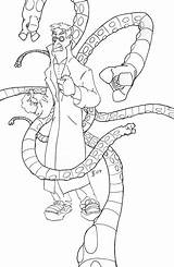 Octopus Coloring Pages Dr Printable Doctor Spotted Popular Library Clipart Coloringhome sketch template