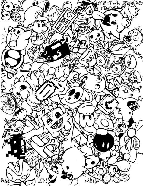 doodle art coloring pages  kids  getdrawings