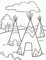Coloring Native American Pages Printable Woman sketch template