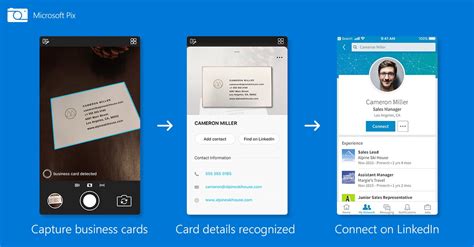 microsoft updates  iphone camera app  scan business cards
