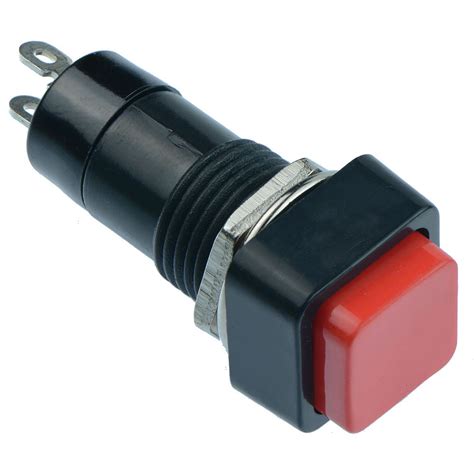 red   momentary square push button switch mm spst  ebay