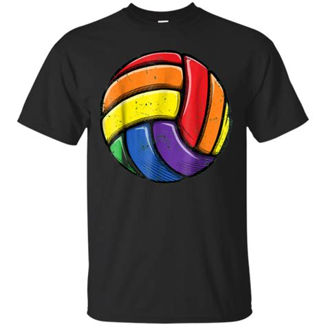 Volleyball Ball Gay Pride Lgbt T Shirt Lesbian Rainbow