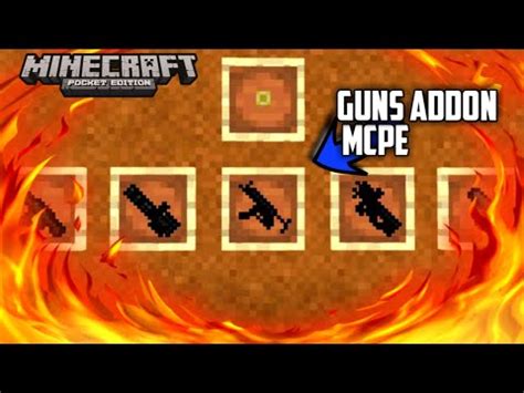 guns addon mcpe youtube