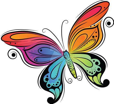 simple colourful butterfly drawing clipart full size clipart