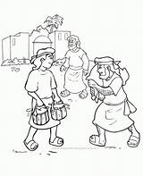 Esau Meets Bellas Lecciones Cositas Biblicas Coloringhome sketch template