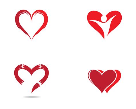 conjunto de iconos de logotipo de corazon  vector en vecteezy