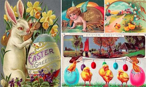 vintage easter cards reveal how festival was celebrated in the early 20th century daily mail