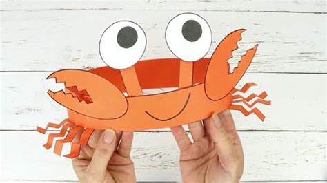 cute crab hat craft  kids craft room teachers pay teachers