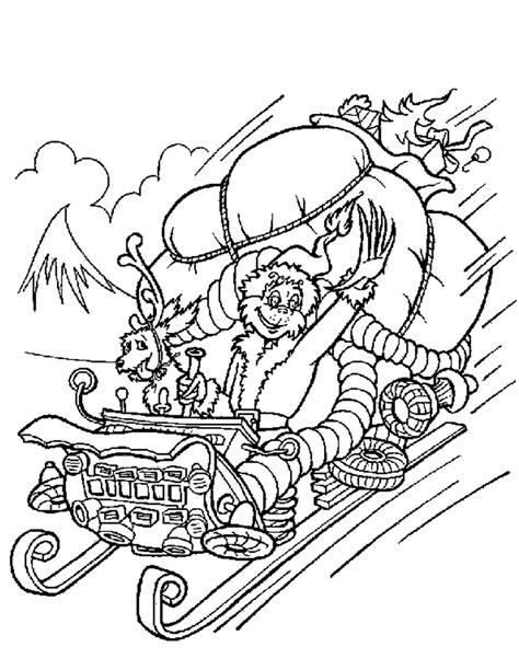 baby grinch pages coloring pages