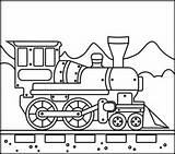 Designlooter Locomotive sketch template