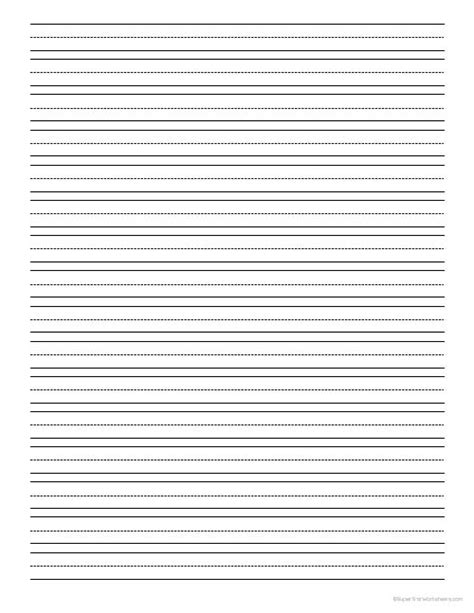 primary writing paper  printable