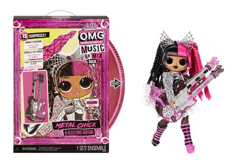 lol surprise omg remix rock metal chick fashion doll playset