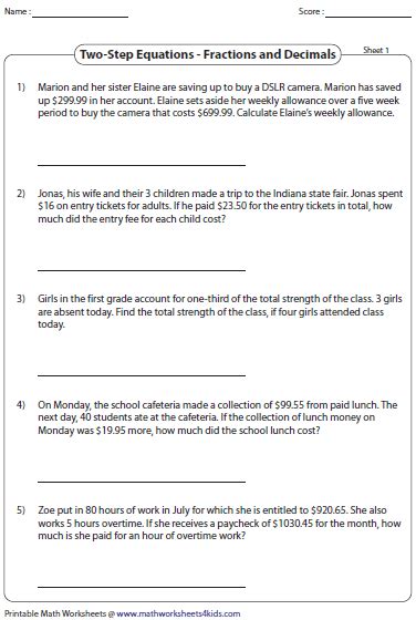 equation word problems worksheets worksheet template tips  reviews