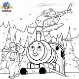 Coloring Thomas Pages Christmas Tank Train Winter Engine Worksheets Colouring Kindergarten Percy Kids Harold Toddlers Friends Printable Cartoon Children Drawing sketch template