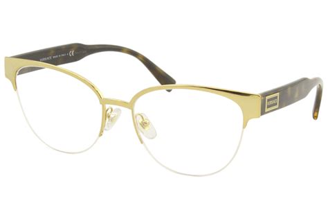 versace women s eyeglasses ve1265 ve 1265 1460 gold havana optical