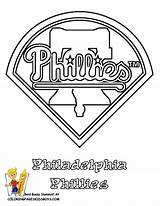 Coloring Pages Baseball Phillies Logo Mlb Book Sheets League Sketch Logos Flyers Drawing Sports Choose Board American Books Adult sketch template