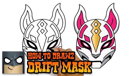 draw fortnite drift mask youtube drawing tutorial drawing