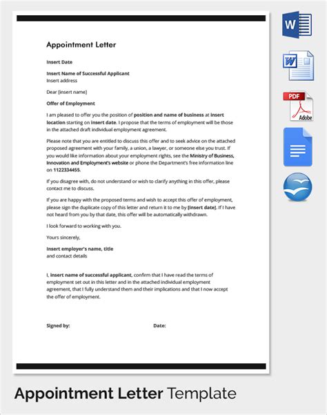 letter  intent  hire template business