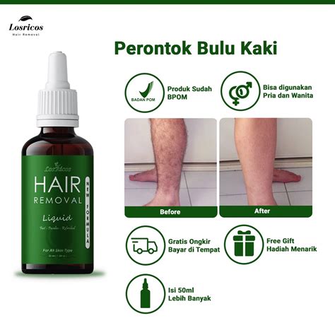 Jual Losricos Perontok Bulu Kaki Permanen Sudah Bpom Netto 50ml Hair