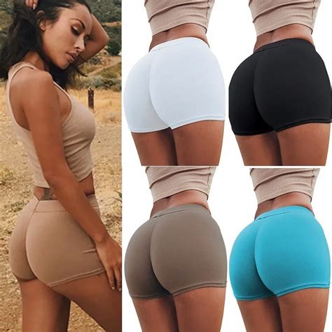 Sexy Women Yoga Shorts Hips Push Up Gym Bottoms Tights Clothing Slim